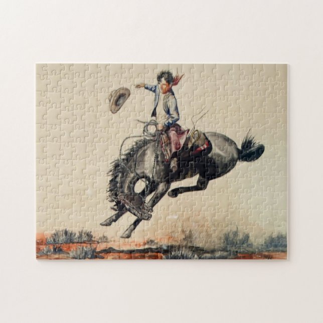 Puzzle “Joven Vaquero” de Will James (Horizontal)