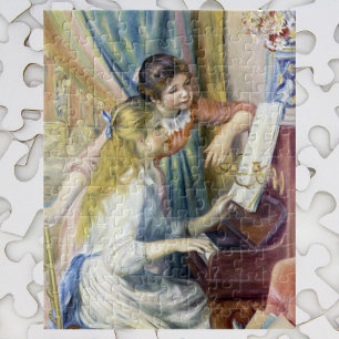 Puzzle Jóvenes Chicas en el piano por Pierre Renoir