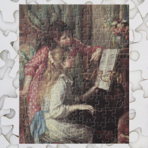 Puzzle Jóvenes Chicas en el piano por Pierre Renoir