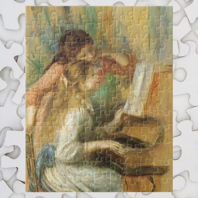 Puzzle Jóvenes Chicas en Piano por Pierre Renoir (Subido por el creador)