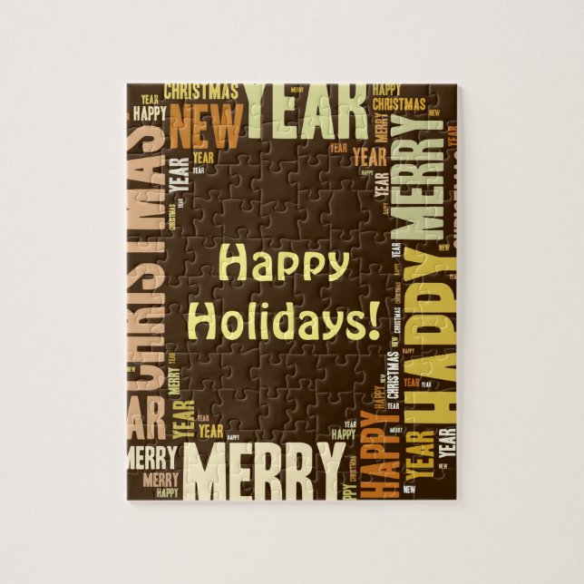 Puzzle JOY Wordcloud Navidades (Vertical)