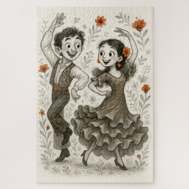 Puzzle Joyful Flamenco Whirl (Vertical)