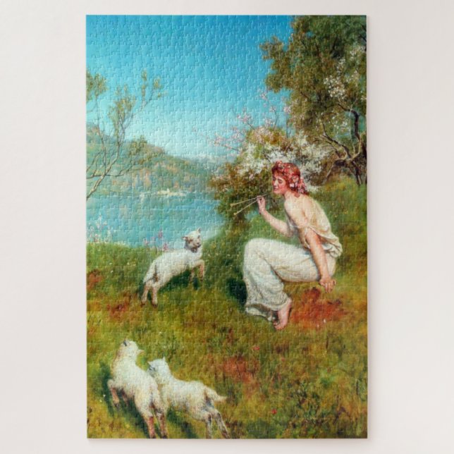 Puzzle Joys of Spring (por John Collier) (Vertical)