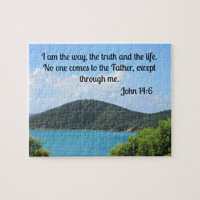 Puzzle Juan 14:6 Soy el camino, la verdad y la vida. (Horizontal)