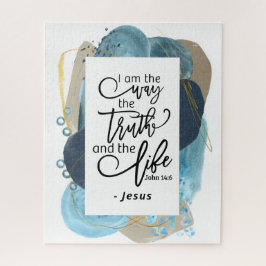 Puzzle Juan 14:6 Soy la verdadera vida biblia cristiana