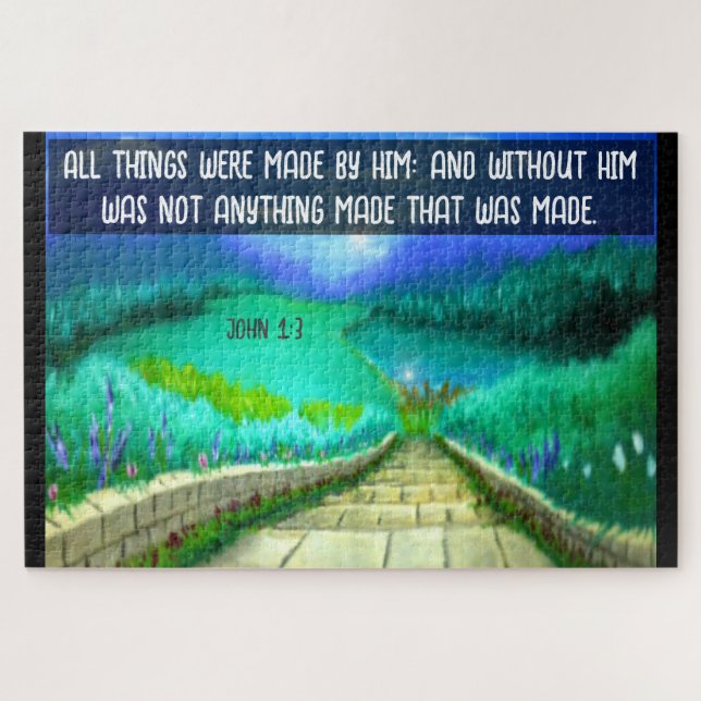Puzzle Juan 1:3 (Horizontal)