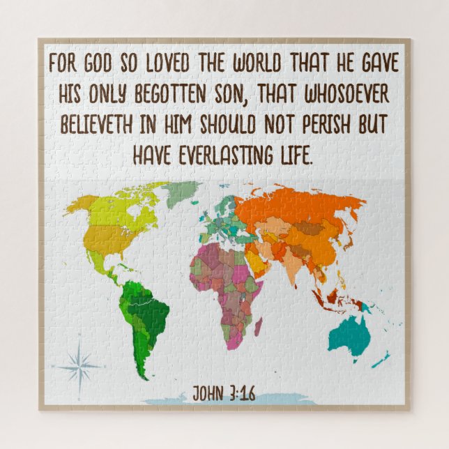 Puzzle Juan 3:16 (Vertical)