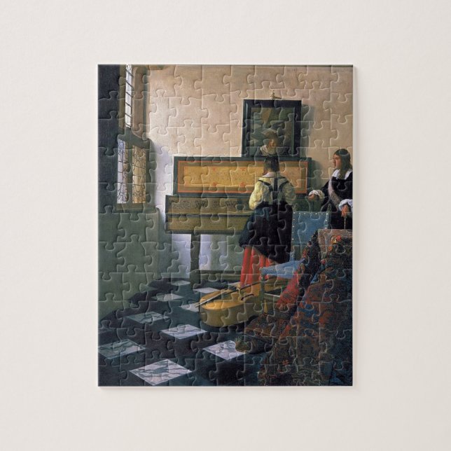 Puzzle Juan Vermeer - la lección de música (Vertical)