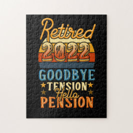 Puzzle Jubilación jubilada Adiós Tensión Hola Pensión