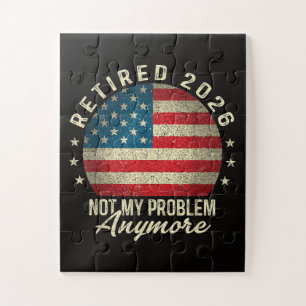 Puzzle Jubilado 2026 ya no es mi problema Bandera de EE. 