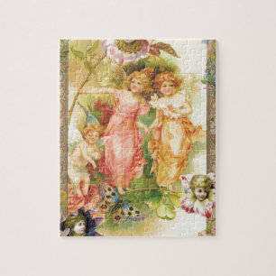Puzzle Júbilo - ángeles y flores