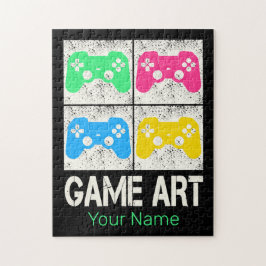 Puzzle Juego Art Vintage Gamepad Retro Controller Gambee
