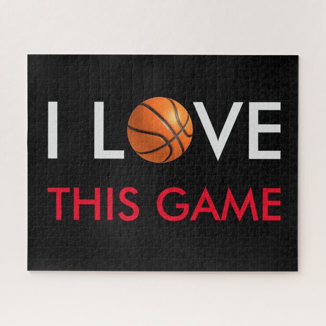 Puzzle Juego de amor de baloncesto (Horizontal)