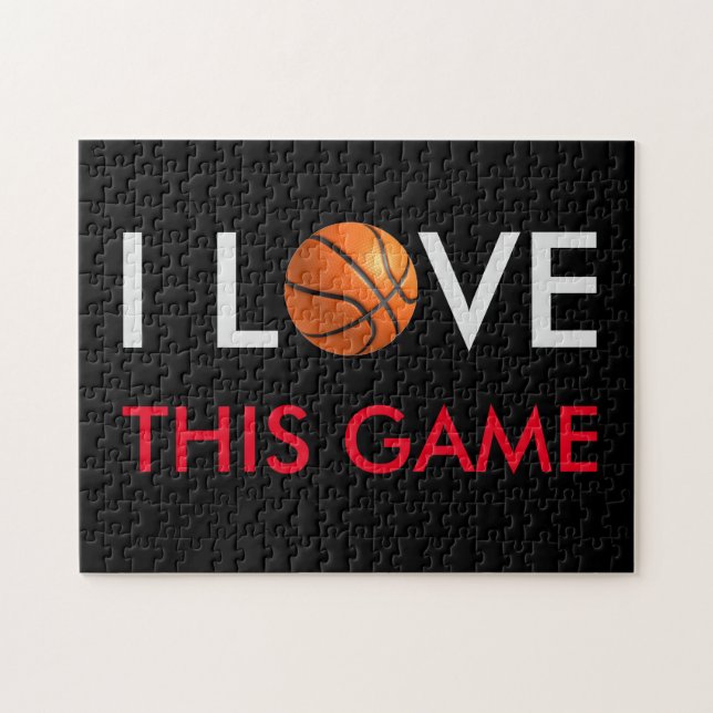 Puzzle Juego de amor de baloncesto (Horizontal)