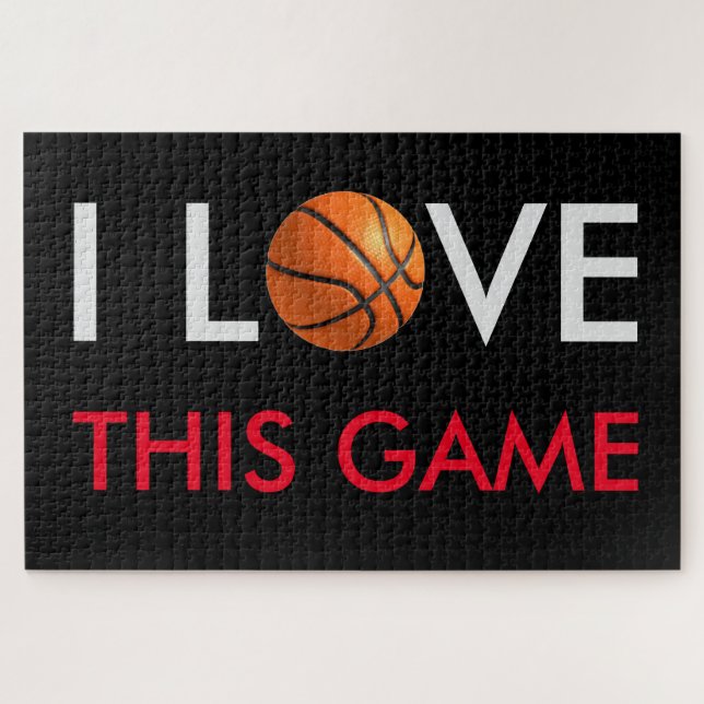 Puzzle Juego de amor de baloncesto (Horizontal)