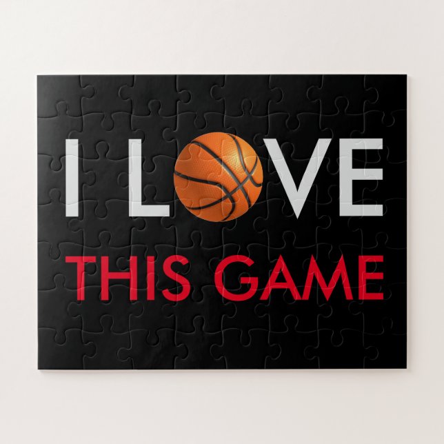 Puzzle Juego de amor de baloncesto (Horizontal)