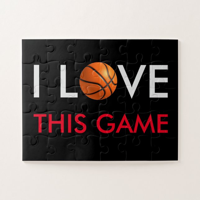 Puzzle Juego de amor de baloncesto (Horizontal)