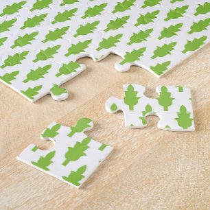Puzzle Juego de carpetas verdes botánicas