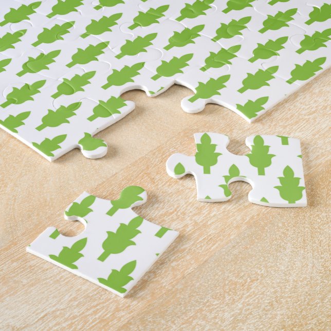 Puzzle Juego de carpetas verdes botánicas (Lado)