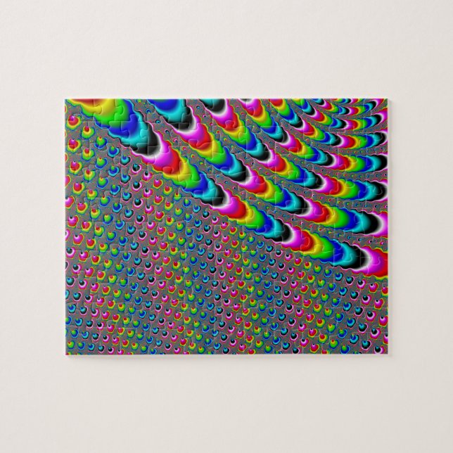 Puzzle Juego de colores - Arte fractal (Horizontal)