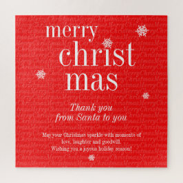 Puzzle Juego de día de fiesta moderna y alegre Navidad