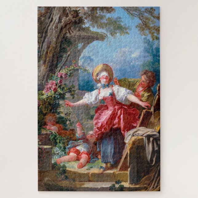 Puzzle Juego de etiquetas, Fragonard (Vertical)