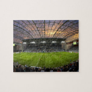 Puzzle Juego de fútbol, Estadio Forsyth Barr, Dunedin