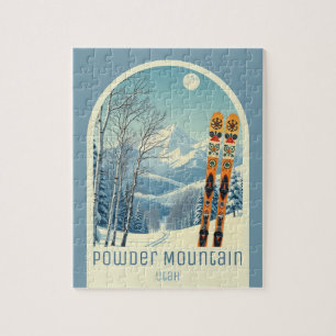 Puzzle Juego de la estación de esquí Powder Mountain Utah
