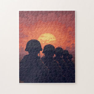 Puzzle Juego de mosaico de imagen oculta patriótica para