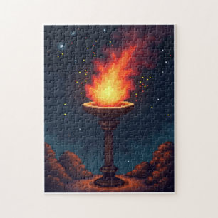 Puzzle Juego de mosaico de imagen oculta patriótica para