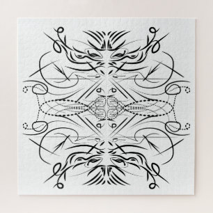 Puzzle Juego de patrones tribales de arte creativo