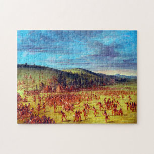 Puzzle Juego de Pelota de los Choctaw Pelota Arriba Georg