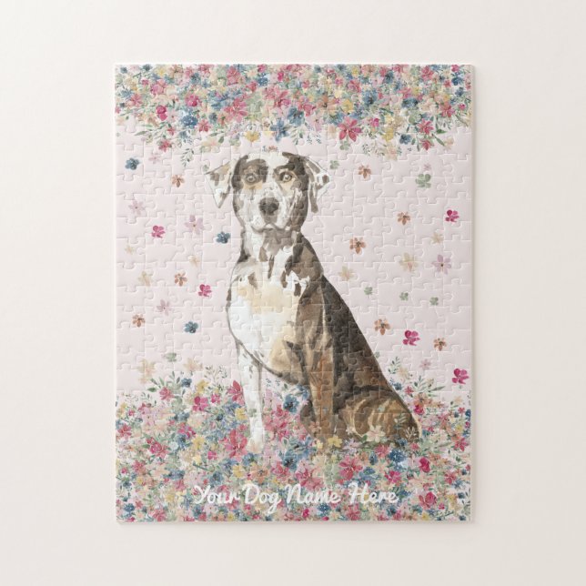 Puzzle juego de perro leopardo catahoula de Luisiana (Vertical)
