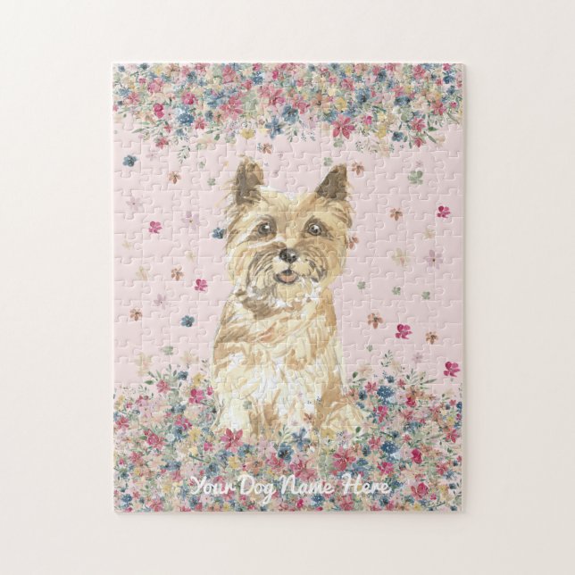 Puzzle juego de perro terrier cairn (Vertical)