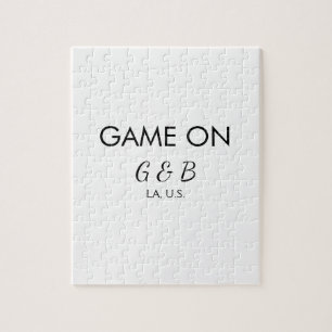 Puzzle Juego en añadir pareja nombre fiesta de boda lugar