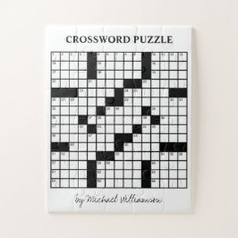 Puzzle Juego Personalizado Divertido Crucigrama en Blanco