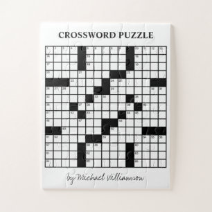 Puzzle Juego Personalizado Divertido Crucigrama en Blanco