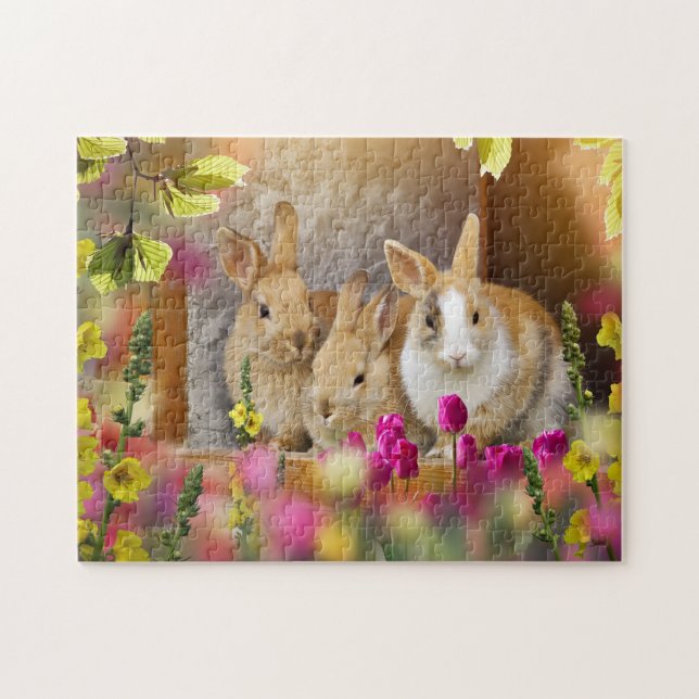 Puzzle Juego Puzzle-Bunnies (Horizontal)