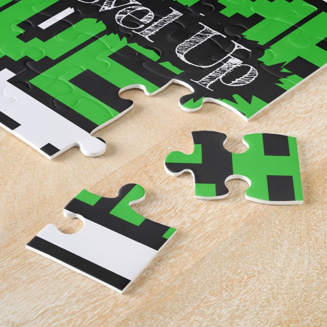 Puzzle Juego Terminado, Sube de Nivel: Aventura Retro de  (Lado)