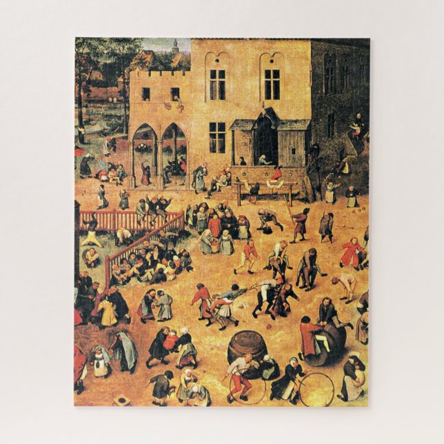 Puzzle Juegos infantiles, pintura artística fina, (Vertical)