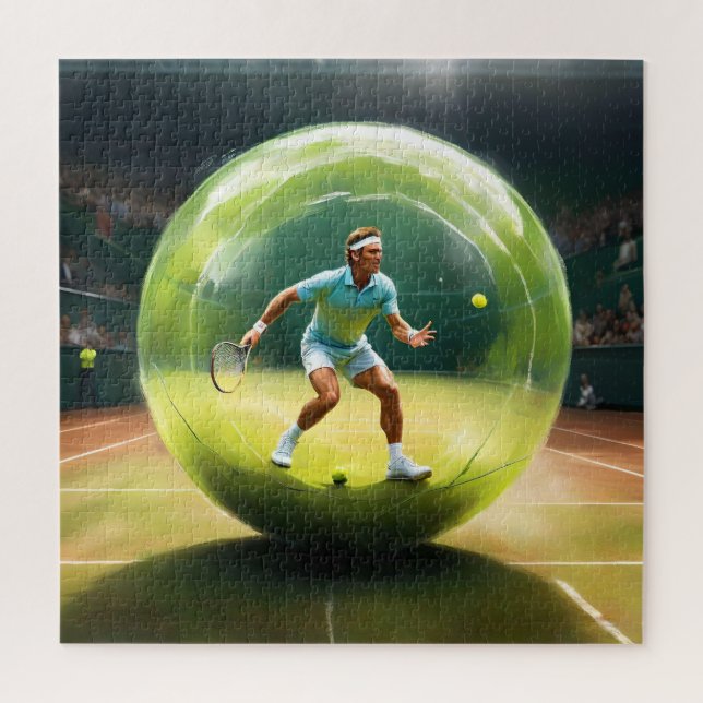 Puzzle Jugador De Baile De Tenis A La Corte, (Vertical)