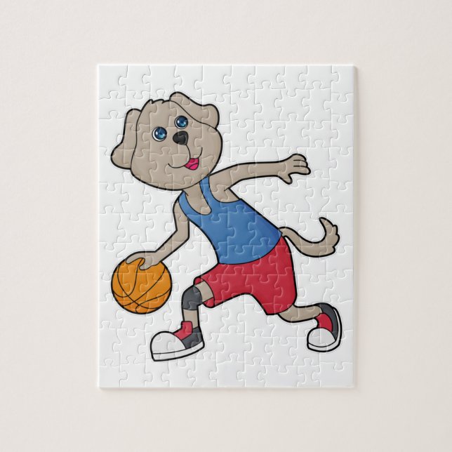 Puzzle Jugador de baloncesto Dog (Vertical)