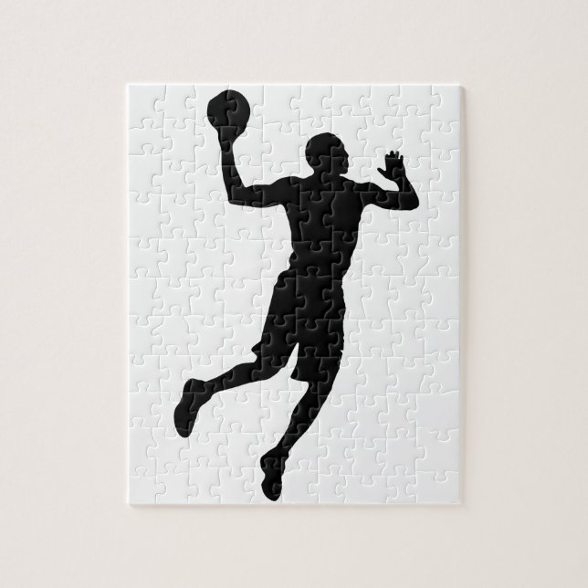 Puzzle Jugador de baloncesto Pop Art Silhouette (Vertical)