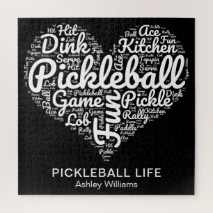 Puzzle Jugador de bolas de pólbol tipografía de arte de p