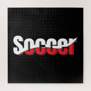 Puzzle Jugador de Fútbol Abstracto Swish - Arte de Palabr
