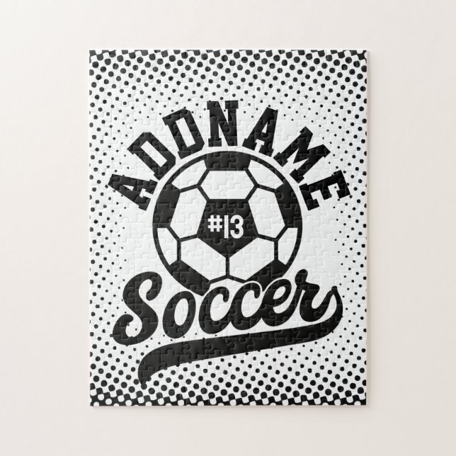 Puzzle Jugador de fútbol AÑADIR NOMBRE Equipo de fútbol P (Vertical)