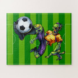 Puzzle Jugador de fútbol delantero zombie de Halloween De