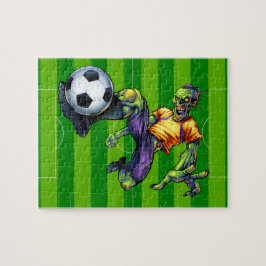 Puzzle Jugador de fútbol delantero zombie de Halloween De