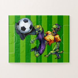 Puzzle Jugador de fútbol delantero zombie de Halloween De