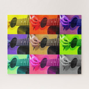 Puzzle Jugador de guitarra de selección de dedos - 16x20